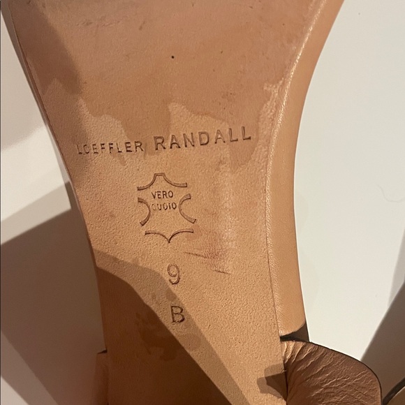 Loeffler Randall Wavy Strap Tan Sandals - Picture 6 of 12